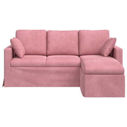Bank Roze 178 x 134 x 80 cm Fluweel