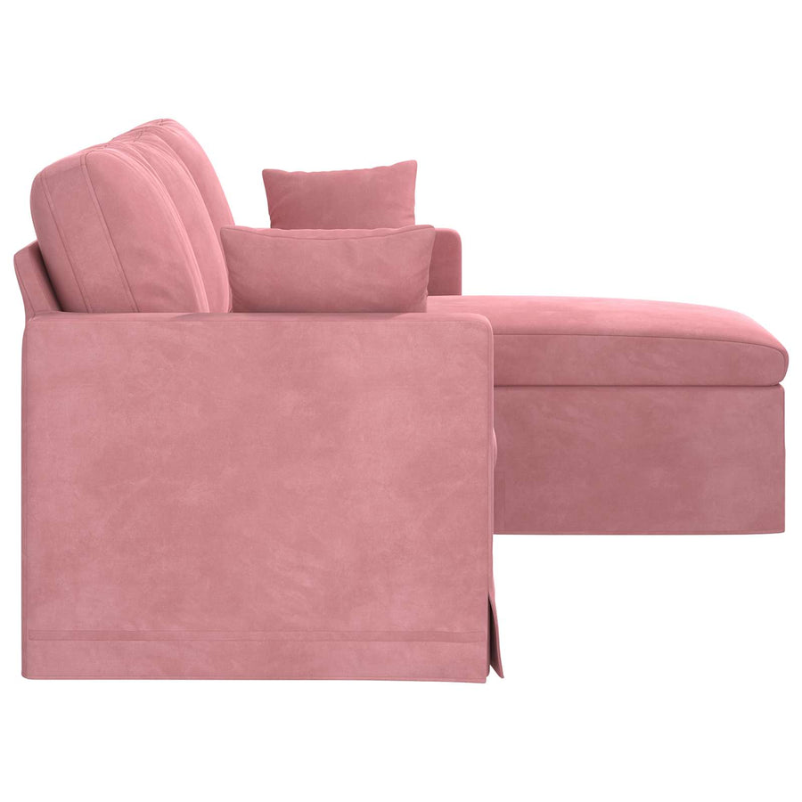 Bank Roze 178 x 134 x 80 cm Fluweel