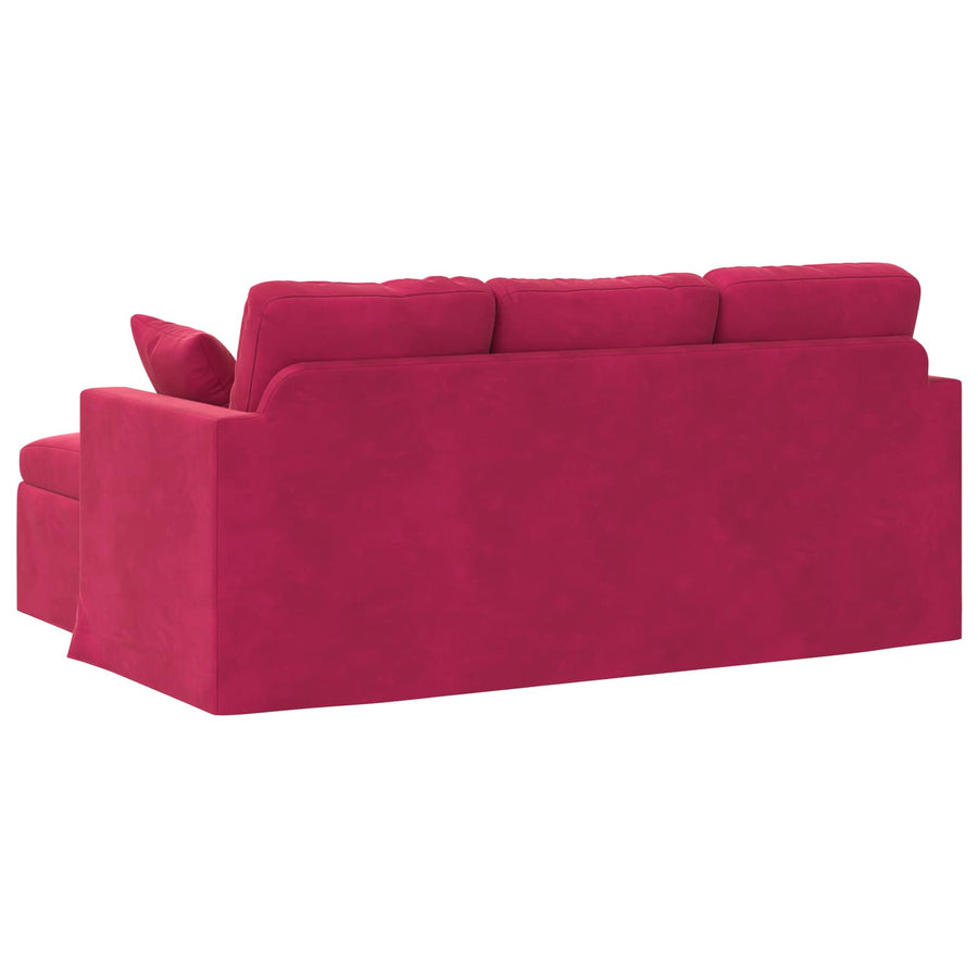Bank Wijnrood Totale afmetingen: 178 x 134 x 80 cm (B x D x H)