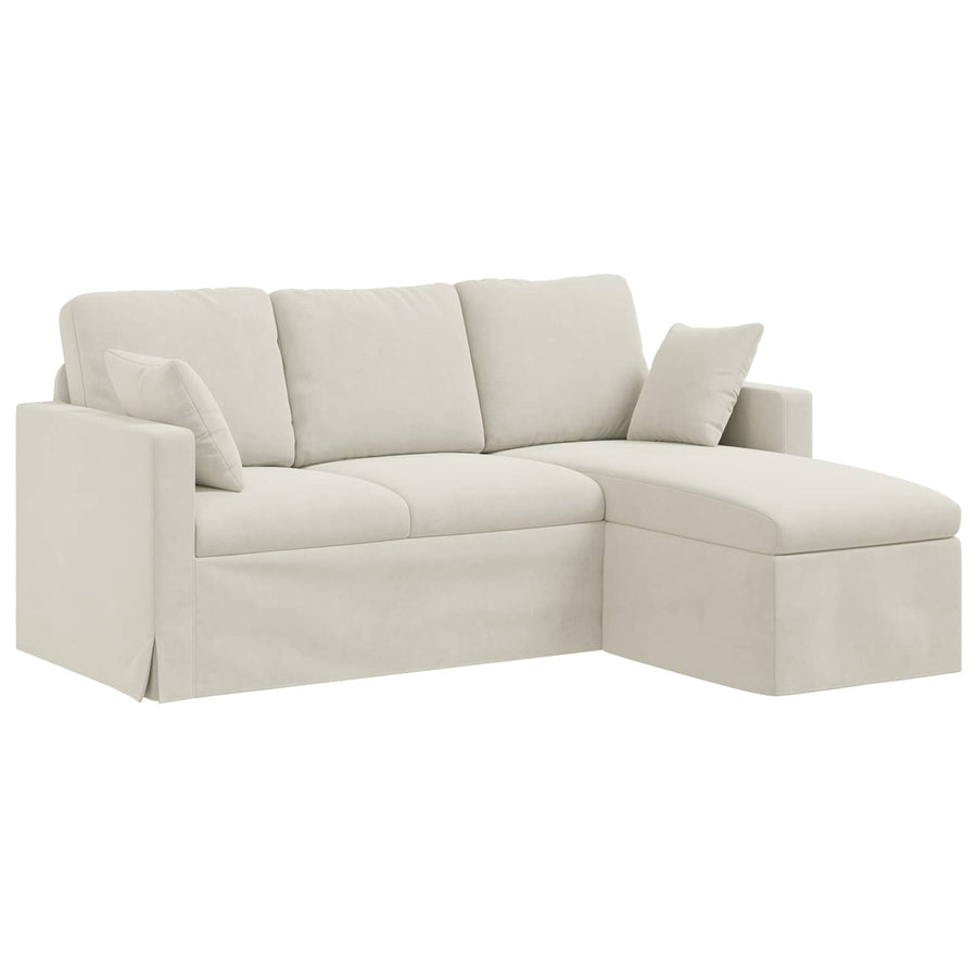 Bank Crème Totale afmetingen: 178 x 134 x 80 cm (B x D x H)