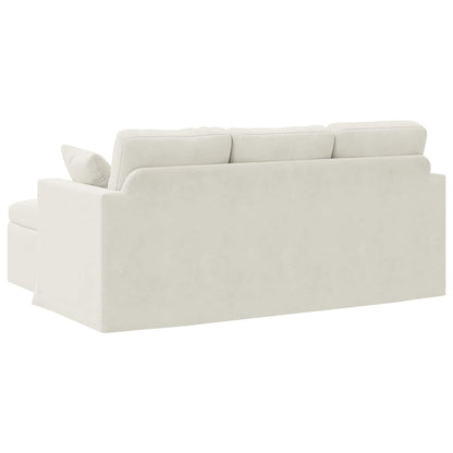 Bank Crème Totale afmetingen: 178 x 134 x 80 cm (B x D x H)