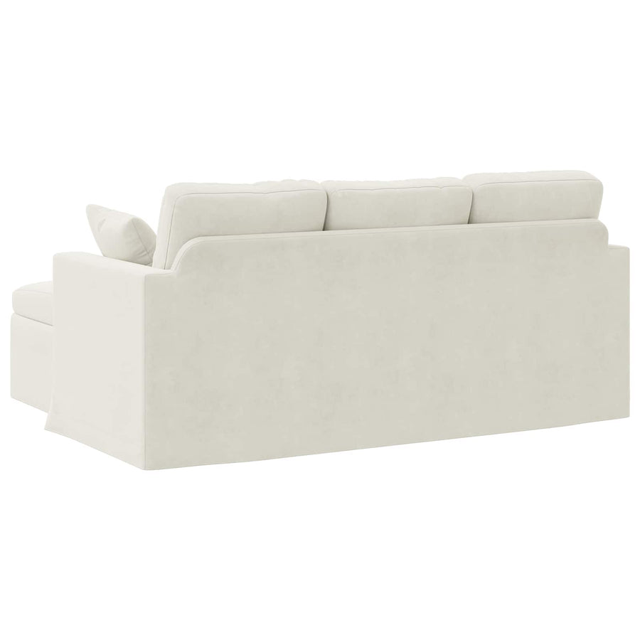 Bank Crème Totale afmetingen: 178 x 134 x 80 cm (B x D x H)