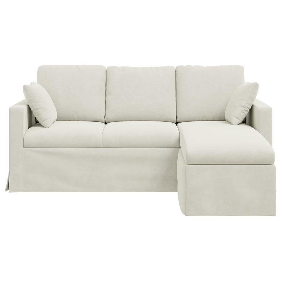 Bank Crème Totale afmetingen: 178 x 134 x 80 cm (B x D x H)