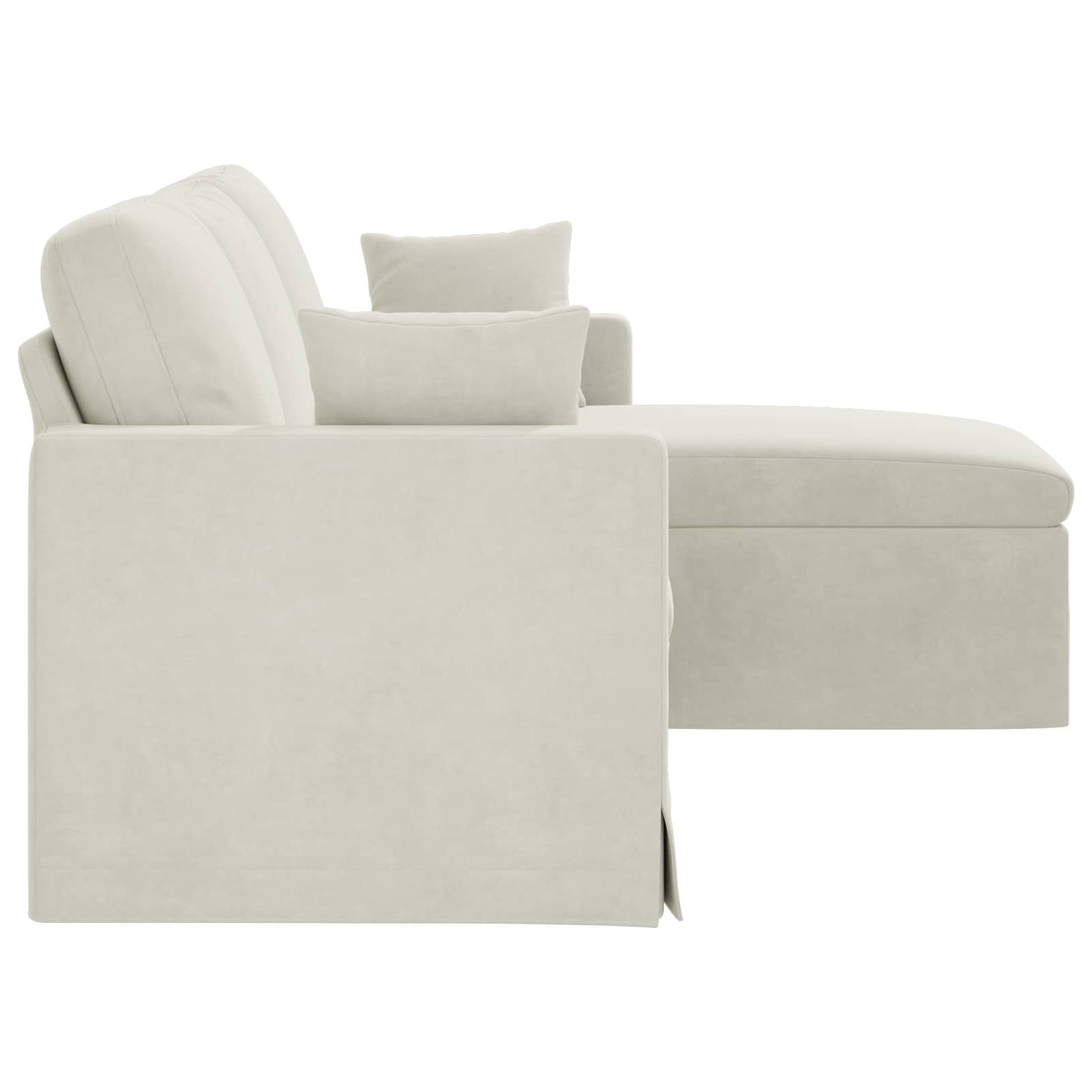Bank Crème Totale afmetingen: 178 x 134 x 80 cm (B x D x H)