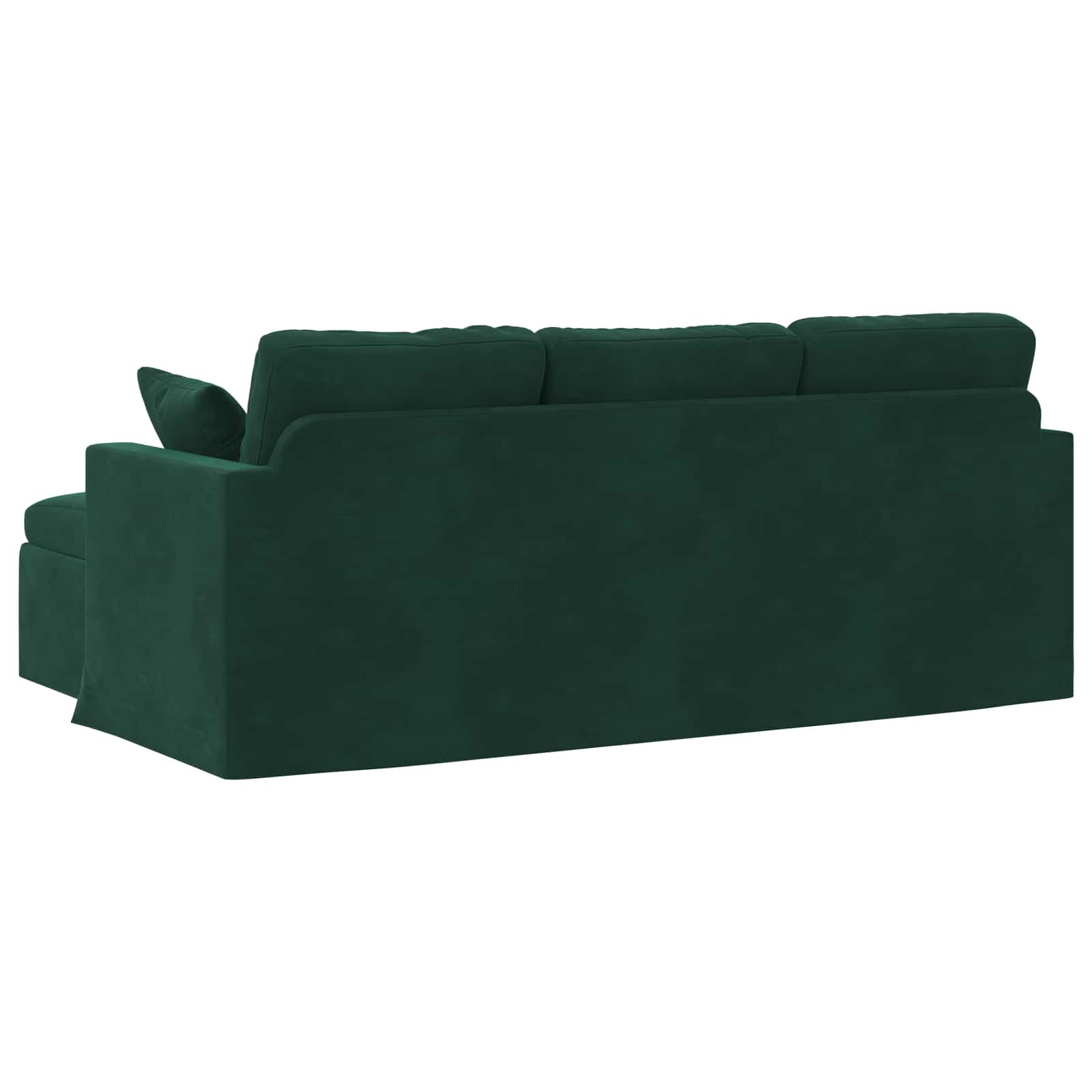 Bank Donkergroen 198 x 134 x 80 cm Fluweel