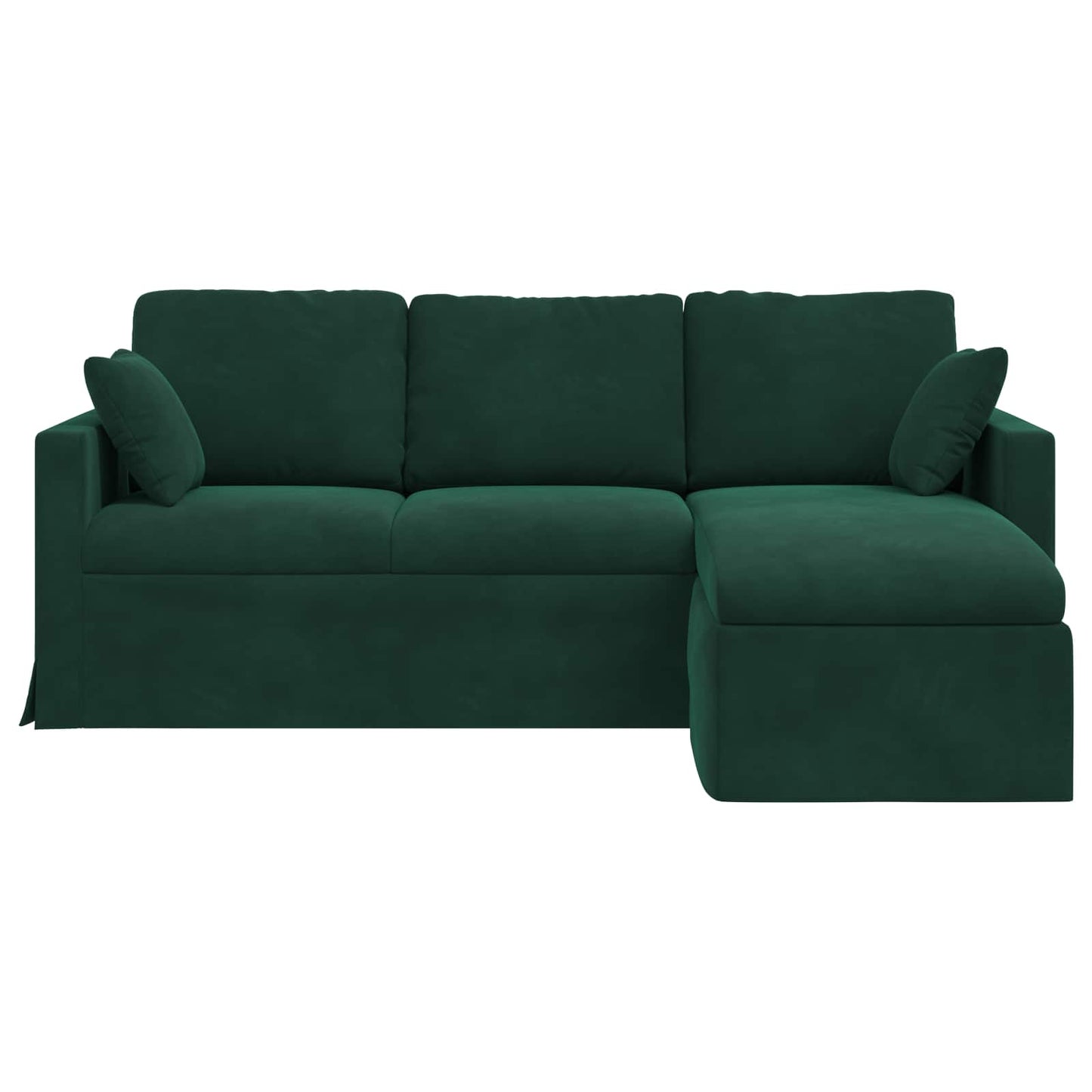 Bank Donkergroen 198 x 134 x 80 cm Fluweel