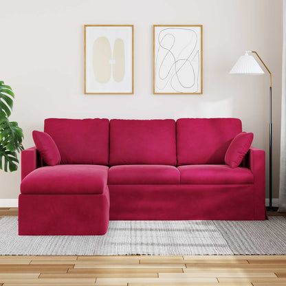 Bank Wijnrood Totale afmetingen: 198 x 134 x 80 cm (B x D x H)