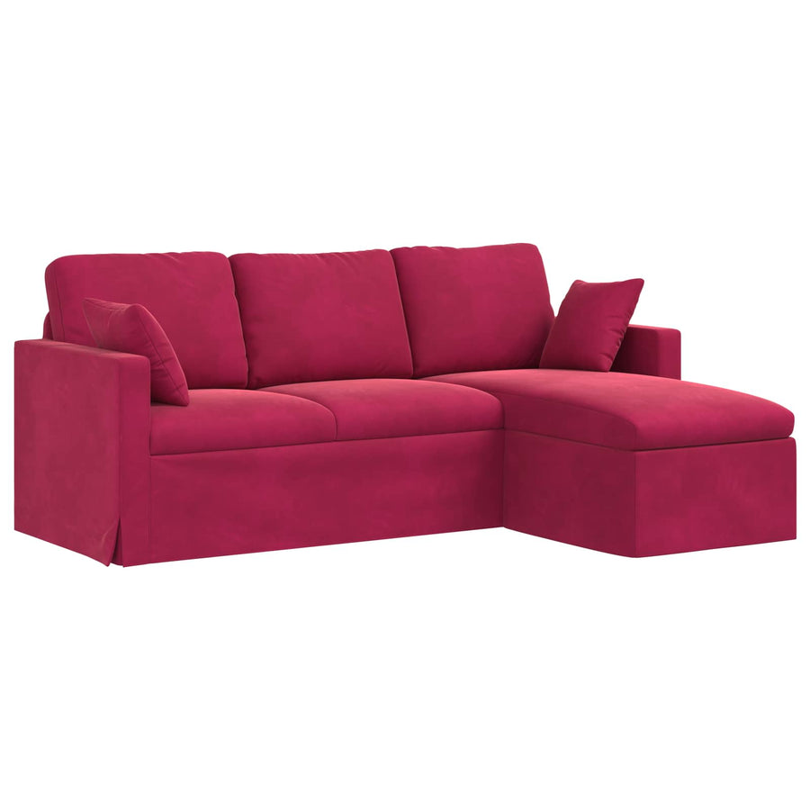 Bank Wijnrood Totale afmetingen: 198 x 134 x 80 cm (B x D x H)