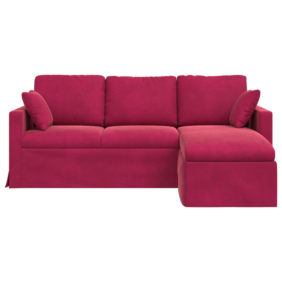 Bank Wijnrood Totale afmetingen: 198 x 134 x 80 cm (B x D x H)