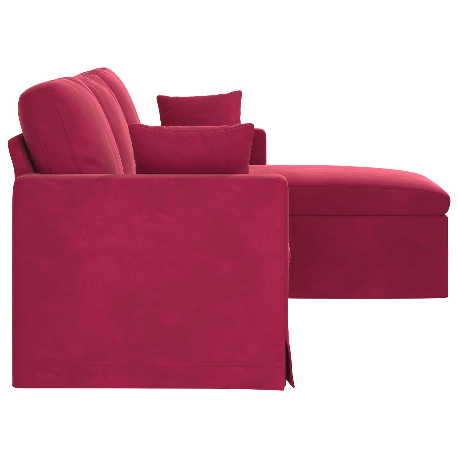 Bank Wijnrood Totale afmetingen: 198 x 134 x 80 cm (B x D x H)