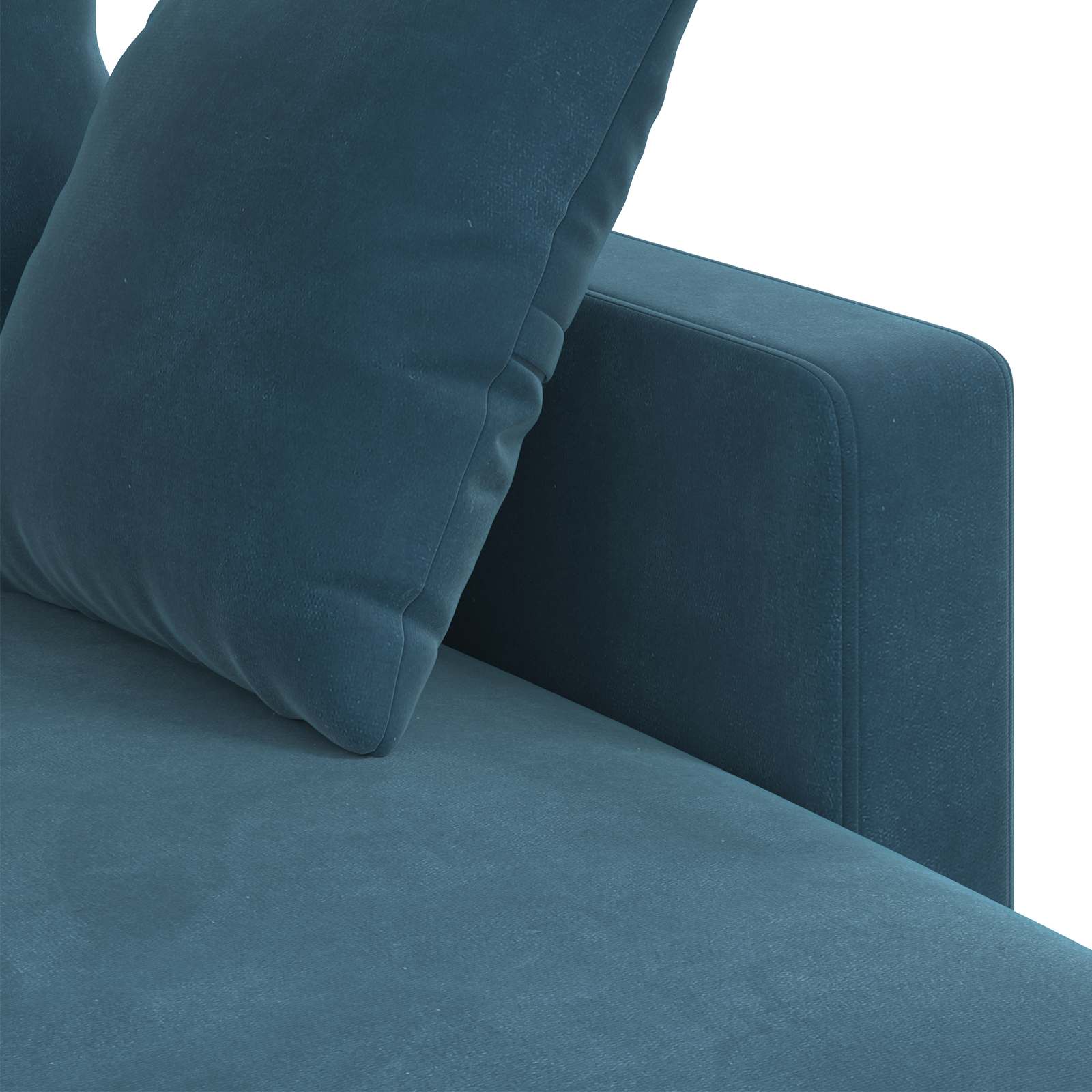 Bank Blauw 198 x 134 x 80 cm Fluweel