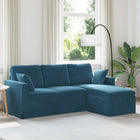 Blue Sofa 198 x 134 x 80 cm Velvet