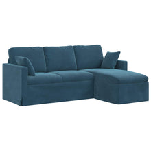 Bank Blauw 198 x 134 x 80 cm Fluweel
