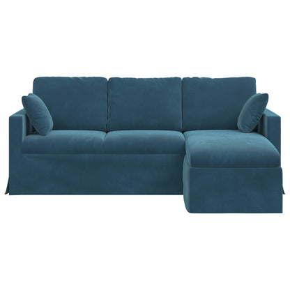 Bank Blauw 198 x 134 x 80 cm Fluweel