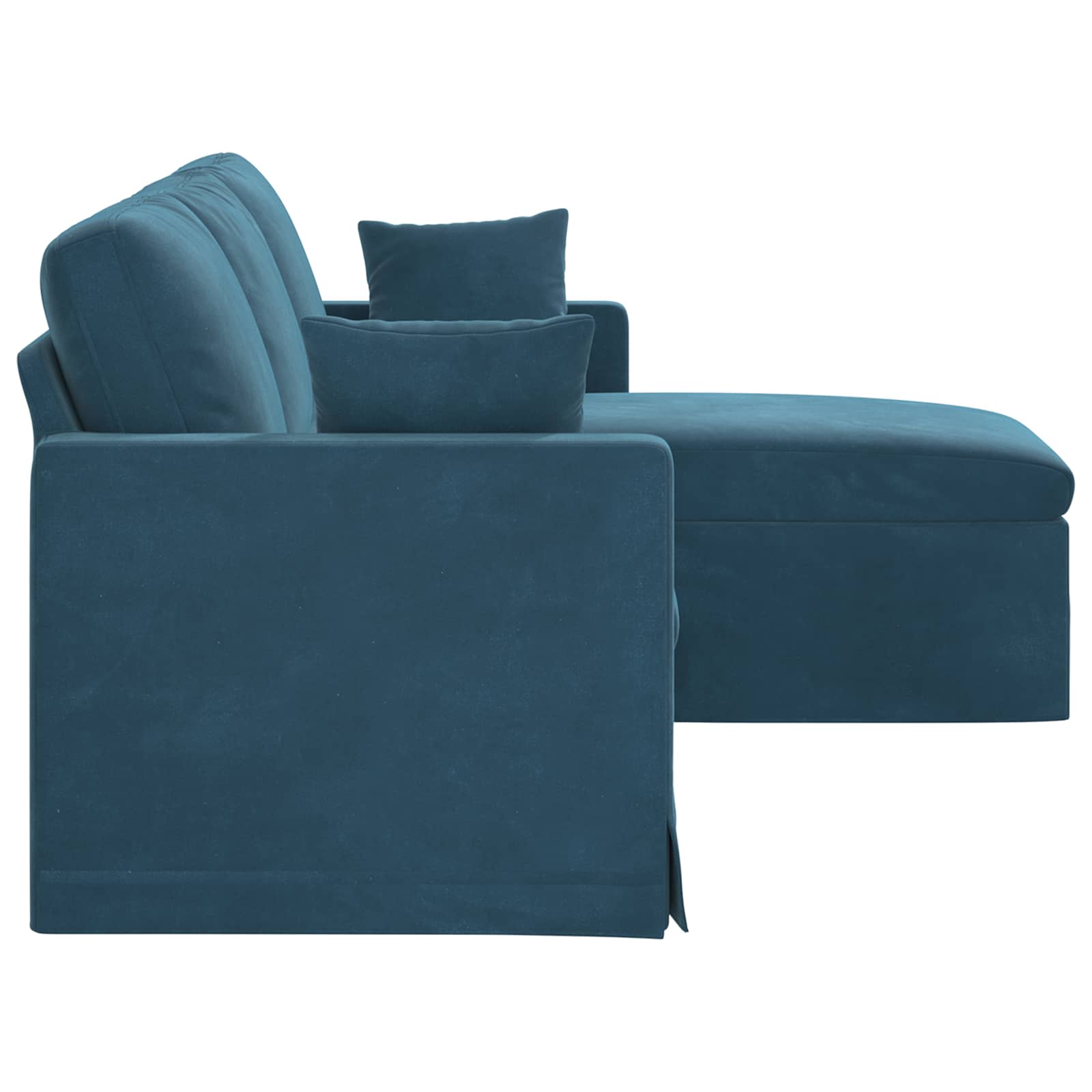 Bank Blauw 198 x 134 x 80 cm Fluweel
