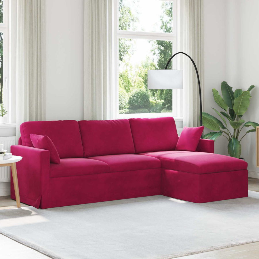 Bank Wijnrood Totale afmetingen: 228 x 134 x 80 cm (B x D x H)