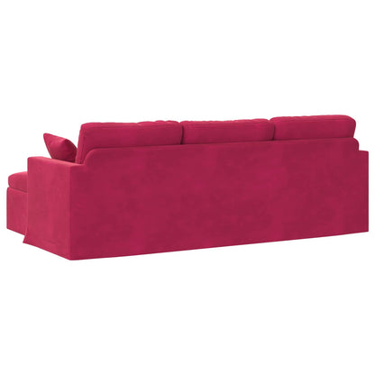 Bank Wijnrood Totale afmetingen: 228 x 134 x 80 cm (B x D x H)