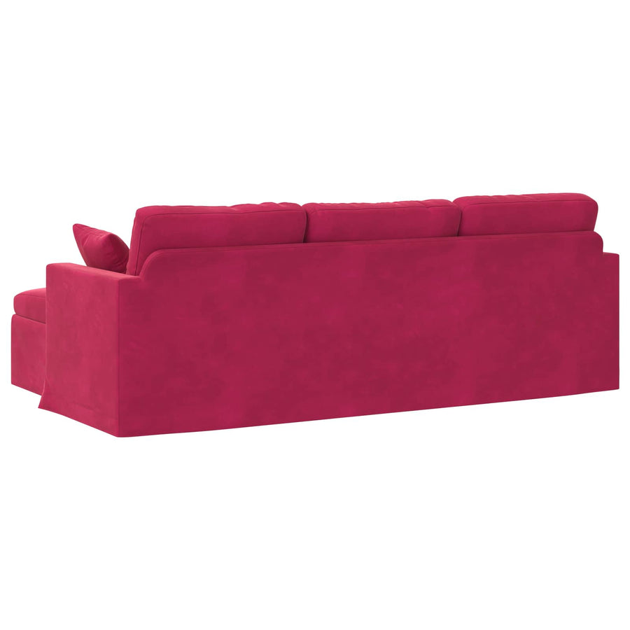 Bank Wijnrood Totale afmetingen: 228 x 134 x 80 cm (B x D x H)