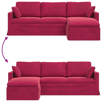 Bank Wijnrood Totale afmetingen: 228 x 134 x 80 cm (B x D x H)