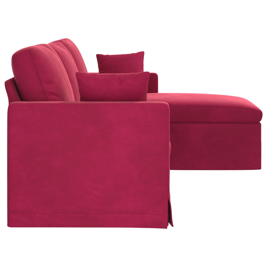 Bank Wijnrood Totale afmetingen: 228 x 134 x 80 cm (B x D x H)