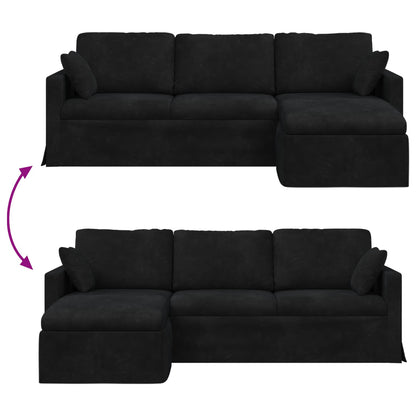 Bank Zwart Totale afmetingen: 228 x 134 x 80 cm (B x D x H)