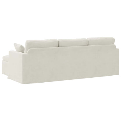 Bank Crème Totale afmetingen: 228 x 134 x 80 cm (B x D x H)