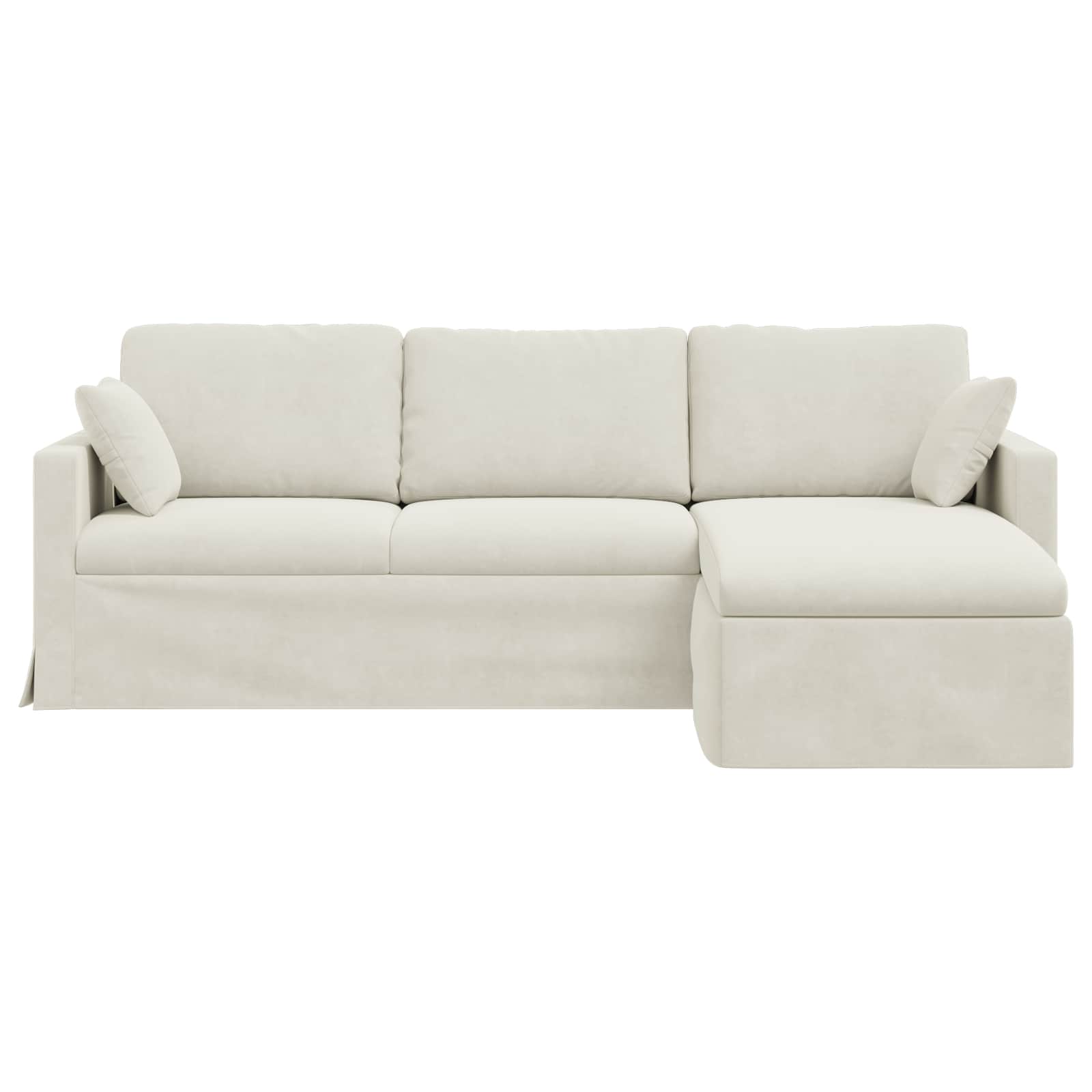 Bank Crème Totale afmetingen: 228 x 134 x 80 cm (B x D x H)
