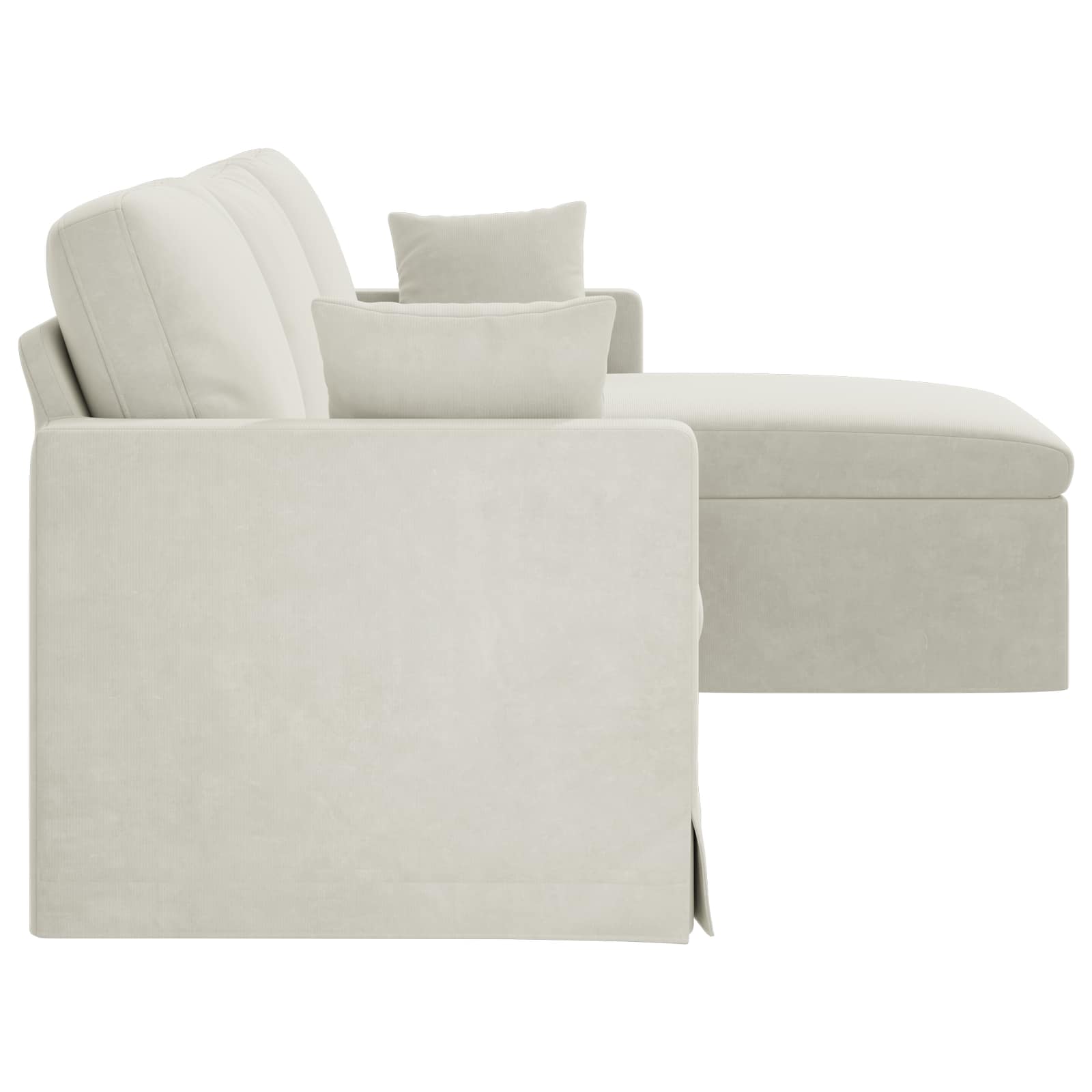 Bank Crème Totale afmetingen: 228 x 134 x 80 cm (B x D x H)