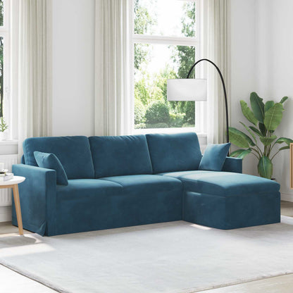 Bank Blauw Totale afmetingen: 228 x 134 x 80 cm (B x D x H)