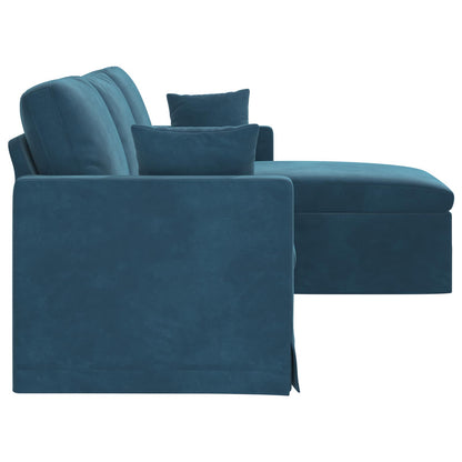 Bank Blauw Totale afmetingen: 228 x 134 x 80 cm (B x D x H)