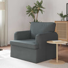 Sofa Dark Grey 84 x 80 x 85 cm Fabric