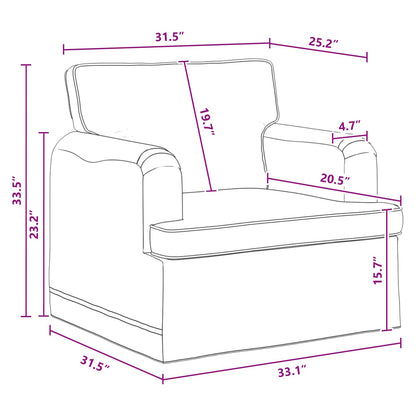 Bank 60cm Donkergrijs Metaal