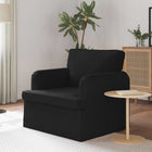 Black Sofa 84 x 80 x 85 cm Fabric