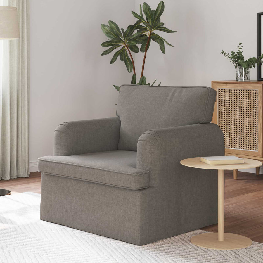 Bank 60cm Taupe Metaal