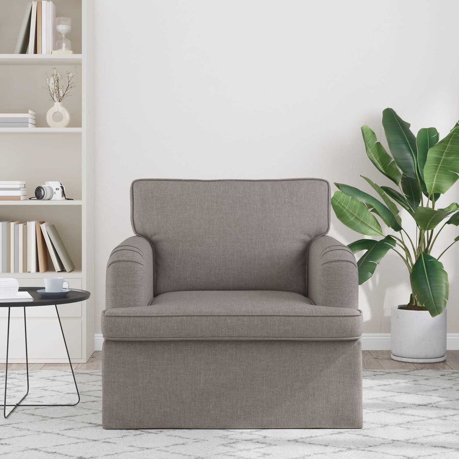 Bank 60cm Taupe Metaal