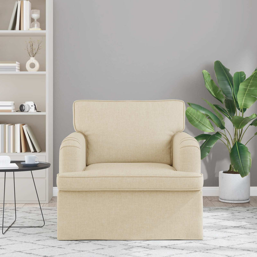 Bank 60cm Crème Metaal