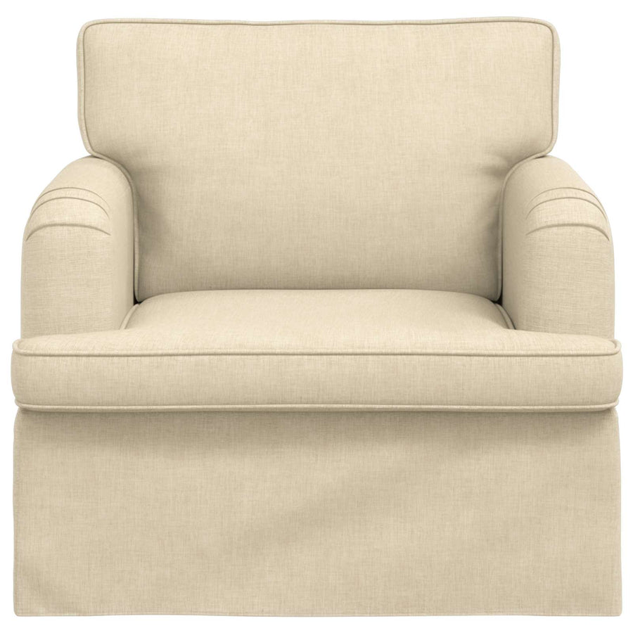 Bank 60cm Crème Metaal