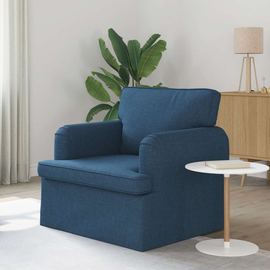 Bank 60cm Blauw Metaal