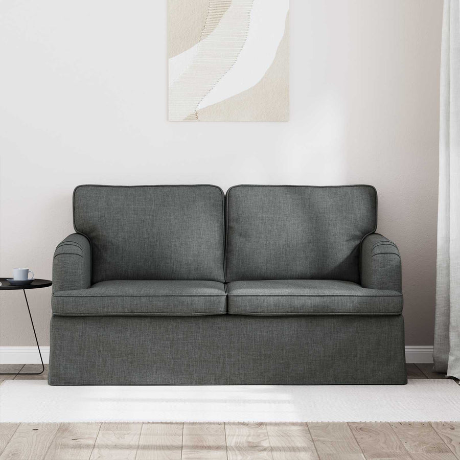 Bank Donkergrijs 142 x 80 x 85 cm Metaal