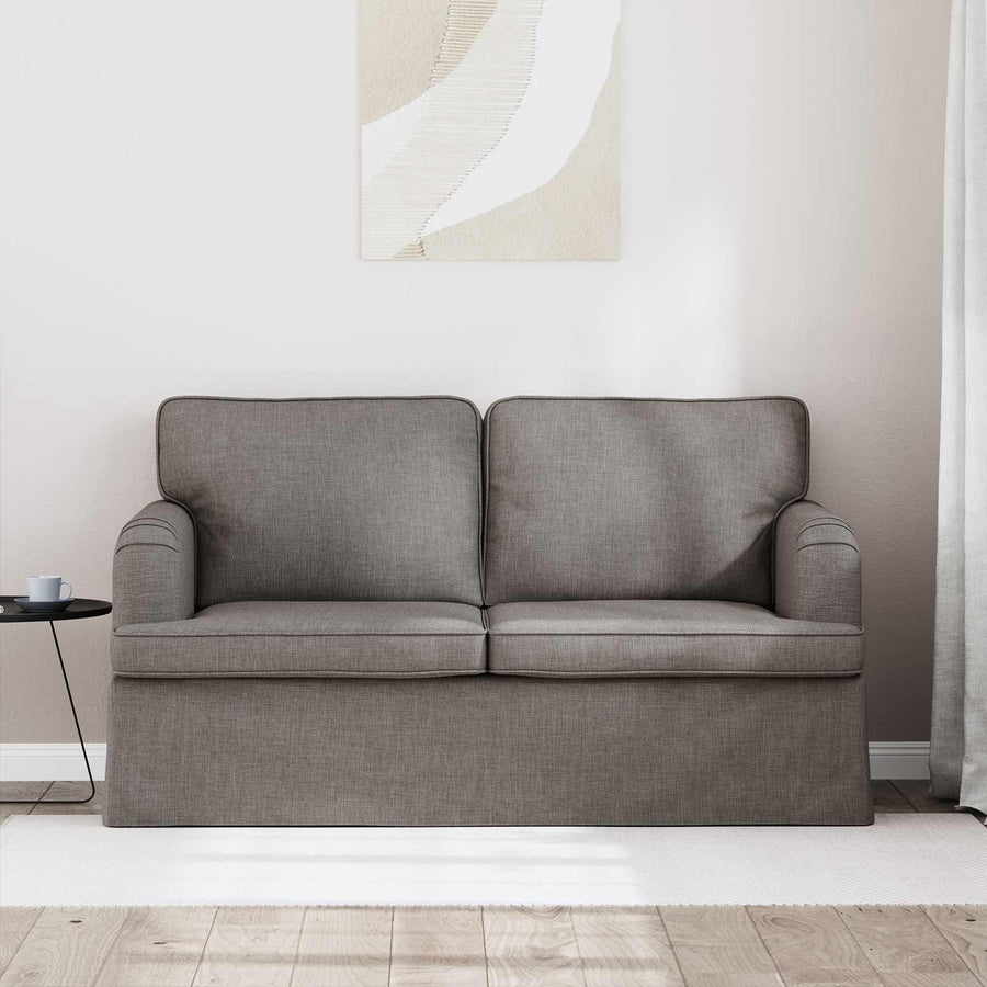 Bank Taupe 142 x 80 x 85 cm Metaal