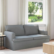 Bank lichtgrijs stof 162x80x85 cm
