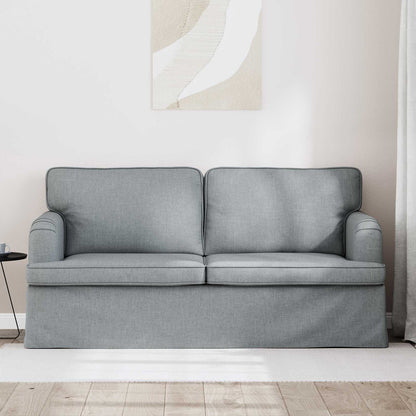 Bank 140cm Lichtgrijs Metaal