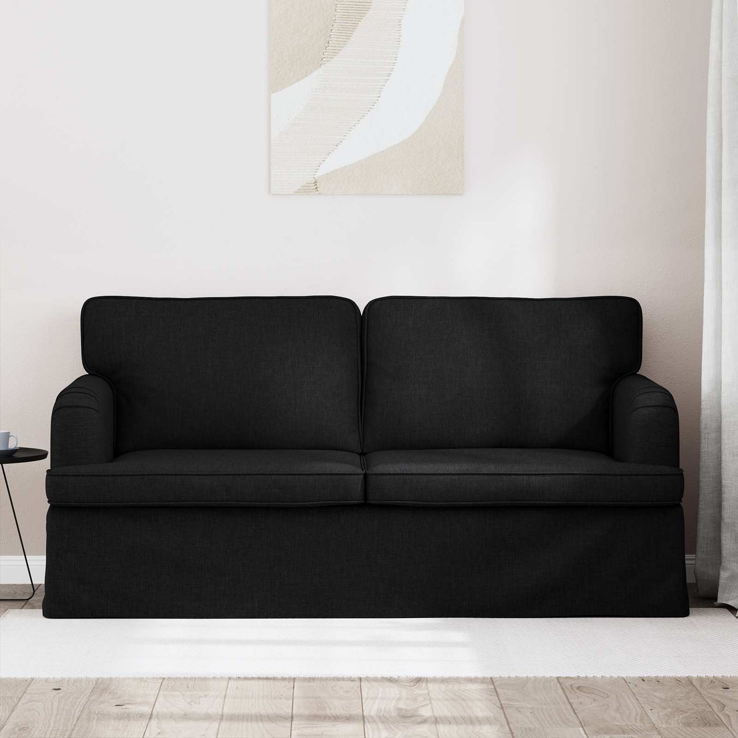 Bank 140cm Zwart Metaal