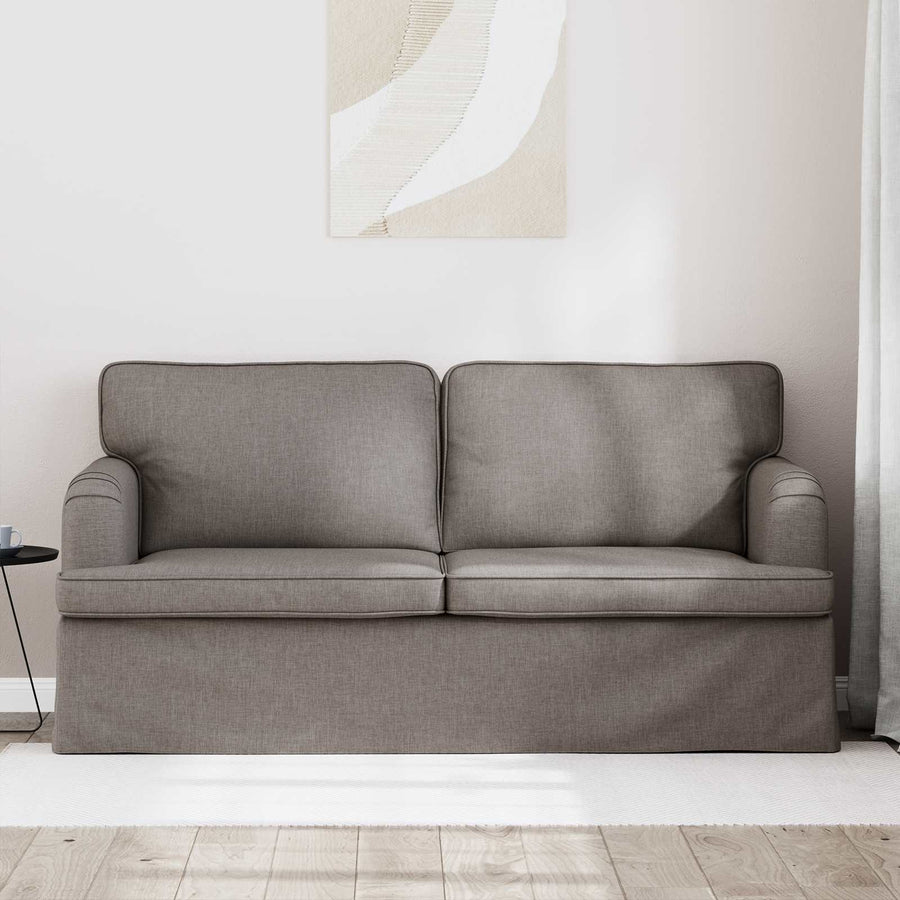 Bank 140cm Taupe Metaal