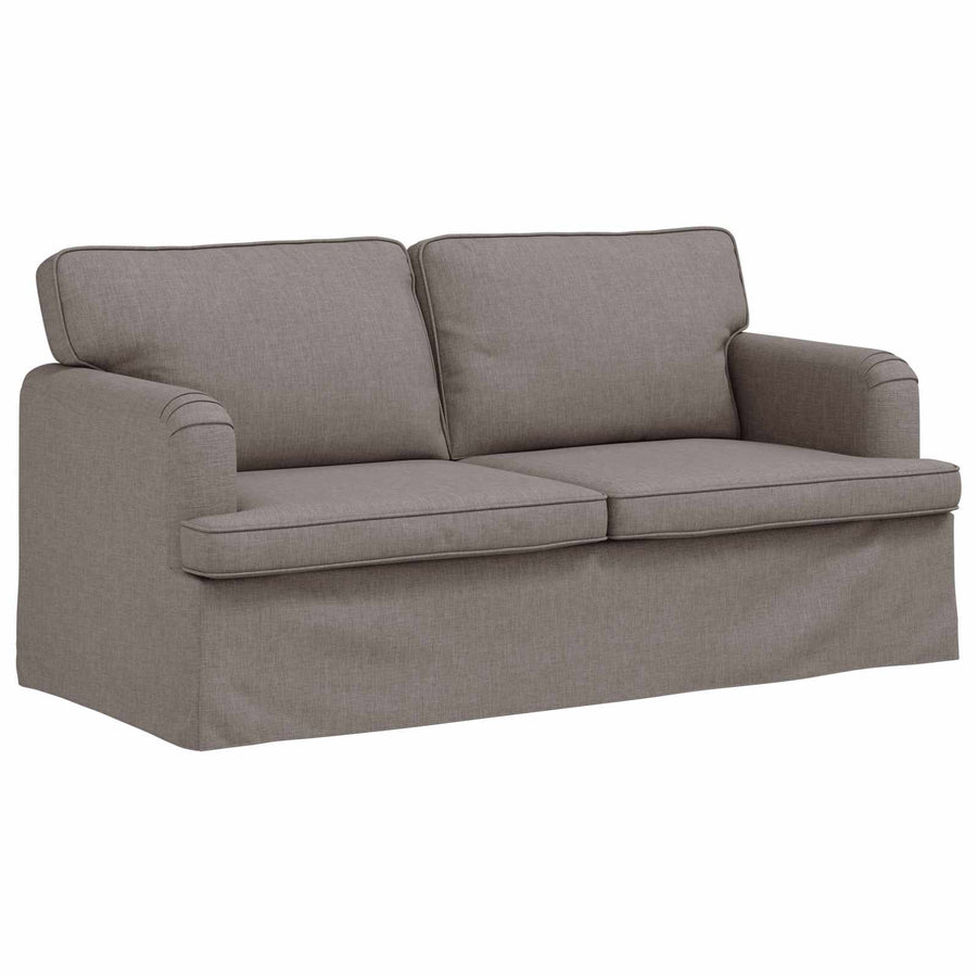 Bank 140cm Taupe Metaal