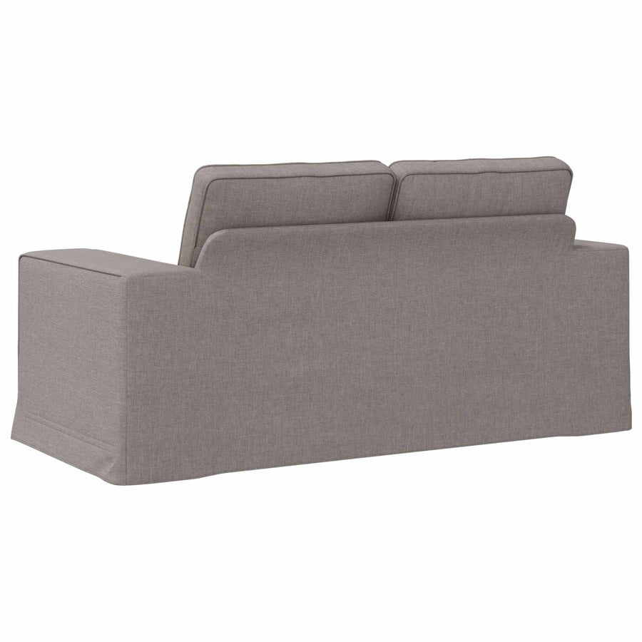 Bank 140cm Taupe Metaal