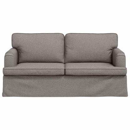 Bank 140cm Taupe Metaal