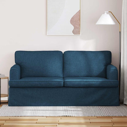 Bank 140cm Blauw Metaal
