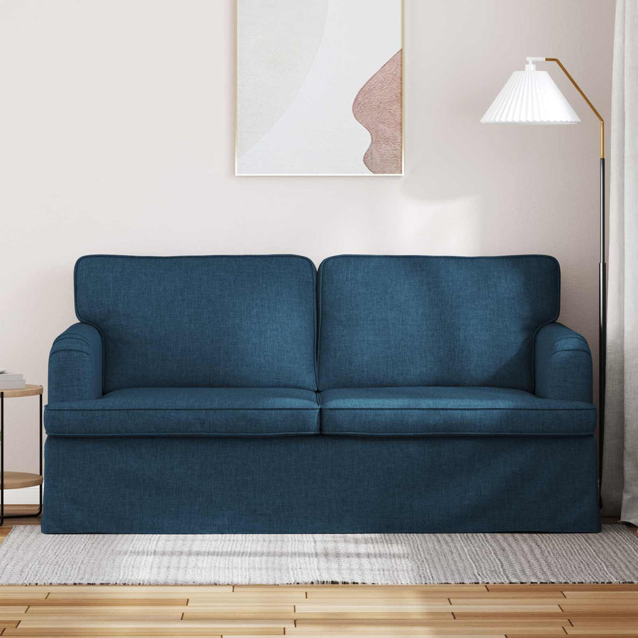 Bank 140cm Blauw Metaal