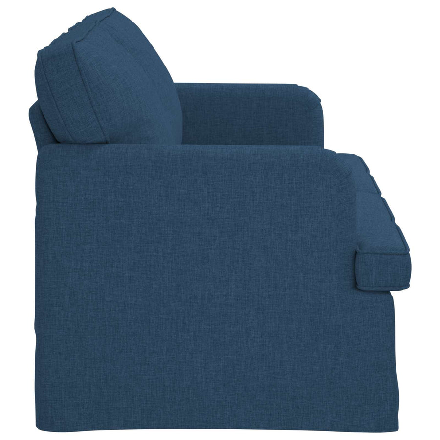 Bank 140cm Blauw Metaal